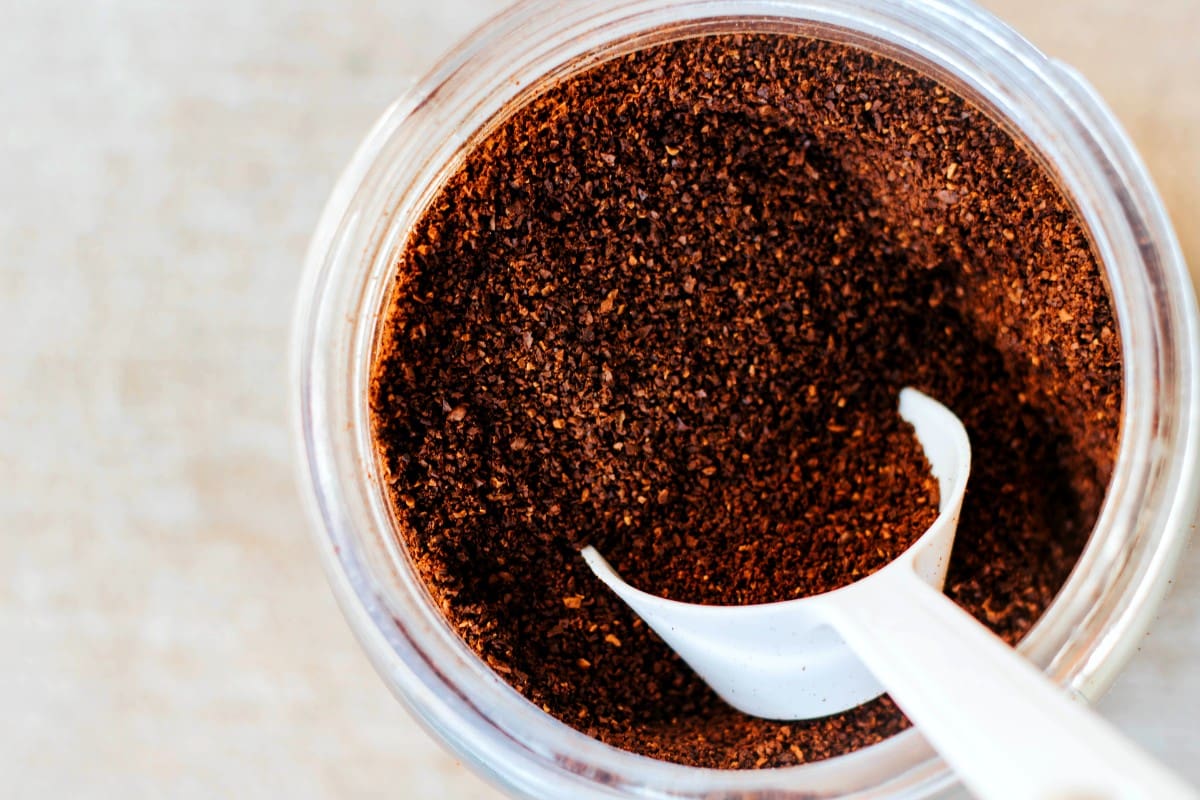 Ground coffee